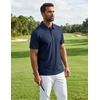 image:imageCOOFANDY Mens Golf Polo Shirts Short Sleeve Quick Dry Moisture Wicking Performance Collared Golf Shirt for MenNavy