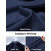 image:imageCOOFANDY Mens Golf Polo Shirts Short Sleeve Quick Dry Moisture Wicking Performance Collared Golf Shirt for MenNavyarmy Greendark Grey