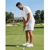 image:imageCOOFANDY Mens Golf Polo Shirts Short Sleeve Quick Dry Moisture Wicking Performance Collared Golf Shirt for MenWhite