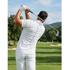 image:imageCOOFANDY Mens Golf Polo Shirts Short Sleeve Quick Dry Moisture Wicking Performance Collared Golf Shirt for MenWhitenavyred