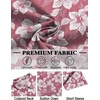 image:imageCOOFANDY Mens Hawaiian Shirt Short Sleeve Button Down Shirts Tropical Floral Summer Beach ShirtsDusty Pink  White Floral