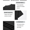 image:imageCOOFANDY Mens Henley Shirts Short Sleeve Casual Stylish Tshirt Lightweight Summer Basic Tee TopsBlack