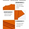 image:imageCOOFANDY Mens Henley Shirts Short Sleeve Casual Stylish Tshirt Lightweight Summer Basic Tee TopsOrange