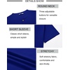 image:imageCOOFANDY Mens Henley Shirts Short Sleeve Casual Stylish Tshirt Lightweight Summer Basic Tee TopsRoyal Blue