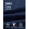 image:imageCOOFANDY Mens Knit Polo Shirts V Neck Textured Polo Shirts Short Sleeve Breathable Polo Casual Collared T Shirt Fashion TopsBnavy Blue
