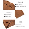 image:imageCOOFANDY Mens Knit Polo Shirts V Neck Textured Polo Shirts Short Sleeve Breathable Polo Casual Collared T Shirt Fashion TopsCaramel