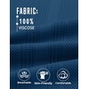 image:imageCOOFANDY Mens Knit Polo Shirts V Neck Textured Polo Shirts Short Sleeve Breathable Polo Casual Collared T Shirt Fashion TopsDemin Blue