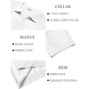 image:imageCOOFANDY Mens Knit Polo Shirts V Neck Textured Polo Shirts Short Sleeve Breathable Polo Casual Collared T Shirt Fashion TopsWhite