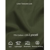 image:imageCOOFANDY Mens Short Sleeve Button Down Shirts Summer Cotton Lyocell Linen Textured Casual Beach Shirts with PocketArmy Green