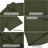 image:imageCOOFANDY Mens Short Sleeve Button Down Shirts Summer Cotton Lyocell Linen Textured Casual Beach Shirts with PocketArmy Green