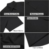 image:imageCOOFANDY Mens Short Sleeve Button Down Shirts Summer Cotton Lyocell Linen Textured Casual Beach Shirts with PocketBlack