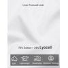 image:imageCOOFANDY Mens Short Sleeve Button Down Shirts Summer Cotton Lyocell Linen Textured Casual Beach Shirts with PocketWhite