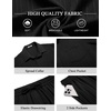 image:imageCOOFANDY Mens Summer Beach Outfits 2 Piece Short Sets Shirts and Shorts Vacation Texture Linen Sets for MenBlack