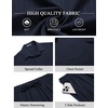 image:imageCOOFANDY Mens Summer Beach Outfits 2 Piece Short Sets Shirts and Shorts Vacation Texture Linen Sets for MenBlue Purple