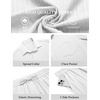 image:imageCOOFANDY Mens Summer Beach Outfits 2 Piece Short Sets Shirts and Shorts Vacation Texture Linen Sets for MenWhite