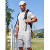 image:imageCOOFANDY Mens T Shirt Short Sleeve Crew Neck TShirt Casual Summer Classic Basic Tee Shirts01white