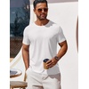 image:imageCOOFANDY Mens T Shirt Short Sleeve Crew Neck TShirt Casual Summer Classic Basic Tee Shirts01white