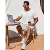 image:imageCOOFANDY Mens T Shirt Short Sleeve Crew Neck TShirt Casual Summer Classic Basic Tee Shirts01white