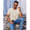 image:imageCOOFANDY Mens T Shirt Short Sleeve Crew Neck TShirt Casual Summer Classic Basic Tee Shirts02beige