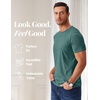 image:imageCOOFANDY Mens T Shirts Short Sleeve Soft Crew Neck Lightweight Tee Shirts Casual Summer Basic TopsGreen