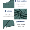 image:imageCOOFANDY Mens T Shirts Short Sleeve Soft Crew Neck Lightweight Tee Shirts Casual Summer Basic TopsGreen