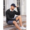 image:imageCOOFANDY Mens UPF 50 Hoodie Shirts Long Sleeve Rash Guard Sun Protection Fishing Shirts Lightweight Quick Dry Hoodies2 Packblackwhite