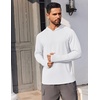 image:imageCOOFANDY Mens UPF 50 Hoodie Shirts Long Sleeve Rash Guard Sun Protection Fishing Shirts Lightweight Quick Dry Hoodies2 Packblackwhite