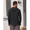 image:imageCOOFANDY Mens UPF 50 Hoodie Shirts Long Sleeve Rash Guard Sun Protection Fishing Shirts Lightweight Quick Dry Hoodies2 Packblackwhite