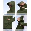 image:imageCOOFANDY Mens UPF 50 Sun Protection Hoodie Zip Up Lightweight UV Jacket Long Sleeve Sun Shirt Running Fishing Hiking OutdoorArmy Green