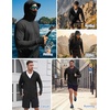 image:imageCOOFANDY Mens UPF 50 Sun Protection Hoodie Zip Up Lightweight UV Jacket Long Sleeve Sun Shirt Running Fishing Hiking OutdoorBlack