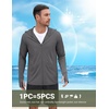 image:imageCOOFANDY Mens UPF 50 Sun Protection Hoodie Zip Up Lightweight UV Jacket Long Sleeve Sun Shirt Running Fishing Hiking OutdoorDark Grey