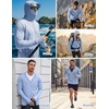 image:imageCOOFANDY Mens UPF 50 Sun Protection Hoodie Zip Up Lightweight UV Jacket Long Sleeve Sun Shirt Running Fishing Hiking OutdoorLight Blue