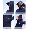 image:imageCOOFANDY Mens UPF 50 Sun Protection Hoodie Zip Up Lightweight UV Jacket Long Sleeve Sun Shirt Running Fishing Hiking OutdoorNavy Blue