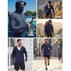 image:imageCOOFANDY Mens UPF 50 Sun Protection Hoodie Zip Up Lightweight UV Jacket Long Sleeve Sun Shirt Running Fishing Hiking OutdoorNavy Blue