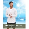 image:imageCOOFANDY Mens UPF 50 Sun Protection Hoodie Zip Up Lightweight UV Jacket Long Sleeve Sun Shirt Running Fishing Hiking OutdoorWhite