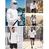 image:imageCOOFANDY Mens UPF 50 Sun Protection Hoodie Zip Up Lightweight UV Jacket Long Sleeve Sun Shirt Running Fishing Hiking OutdoorWhite