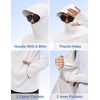 image:imageCOOFANDY Mens UPF 50 Sun Protection Hoodie Zip Up Lightweight UV Jacket Long Sleeve Sun Shirt Running Fishing Hiking OutdoorWhite