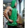 image:imageCOOFANDY Mens Workout Hooded Tank Tops Bodybuilding Muscle Cut Off T Shirt Sleeveless Gym HoodiesGreen