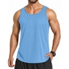 image:imageCOOFANDY Mens 3 Pack Quick Dry Workout Tank Top Gym Muscle Tee Fitness Bodybuilding Sleeveless T ShirtBlue 1 Pack