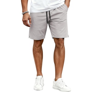 image:imageCOOFANDY Mens Casual Shorts Cotton Drawstring Elastic Waist Lightweight 9 Chino Golf Shorts Summer Beach ShortsLight Grey