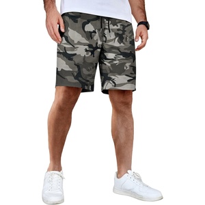 image:imageCOOFANDY Mens Casual Shorts Cotton Elastic Waist Drawstring Shorts Lightweight Summer Beach ShortsCamouflage 1