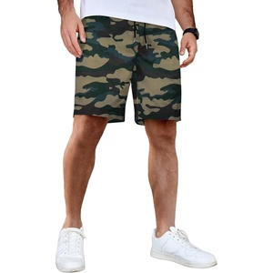 image:imageCOOFANDY Mens Casual Shorts Cotton Elastic Waist Drawstring Shorts Lightweight Summer Beach ShortsCamouflage 2