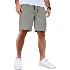 image:imageCOOFANDY Mens Casual Shorts Cotton Elastic Waist Drawstring Shorts Lightweight Summer Beach ShortsSage Green
