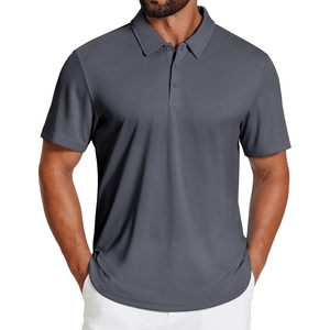 image:imageCOOFANDY Mens Golf Polo Shirts Short Sleeve Quick Dry Moisture Wicking Performance Collared Golf Shirt for MenDark Grey
