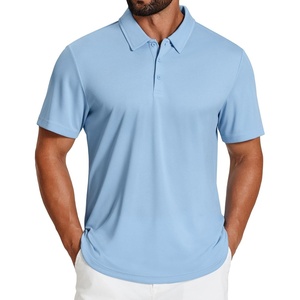 image:imageCOOFANDY Mens Golf Polo Shirts Short Sleeve Quick Dry Moisture Wicking Performance Collared Golf Shirt for MenLight Blue
