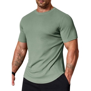 image:imageCOOFANDY Mens Muscle T Shirts Short Sleeve Slim Fit Tshirts Gym Workout Athletic Crewneck ShirtGreen