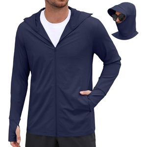 image:imageCOOFANDY Mens UPF 50 Sun Protection Hoodie Zip Up Lightweight UV Jacket Long Sleeve Sun Shirt Running Fishing Hiking OutdoorNavy Blue