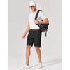 image:imageCOOFANDY Mens Casual Shorts 9 Inch Flat Front Lightweight Summer Beach Vacation Shorts with 4 PocketsBlack