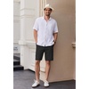 image:imageCOOFANDY Mens Casual Shorts 9 Inch Flat Front Lightweight Summer Beach Vacation Shorts with 4 PocketsBlack