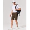 image:imageCOOFANDY Mens Casual Shorts 9 Inch Flat Front Lightweight Summer Beach Vacation Shorts with 4 PocketsBrown